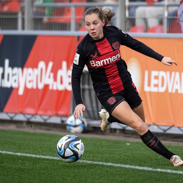 Bayer 04 Leverkusen vs. RB Leipzig, 19.11.2023 Janou Levels Bayer 04 Leverkusen, 5 Google Pixel Frauen-Bundesliga, Spieltag 8: Bayer 04 Leverkusen vs. RB Leipzig am 19.11.2023 im Ulrich-Haberland-Stadion in Leverkusen. DFL REGULATIONS PROHIBIT ANY USE OF PHOTOGRAPHS AS IMAGE SEQUENCES AND/OR QUASI-VIDEO. *** Bayer 04 Leverkusen vs RB Leipzig, 19 11 2023 Janou Levels Bayer 04 Leverkusen, 5 Google Pixel Womens Bundesliga, Matchday 8 Bayer 04 Leverkusen vs RB Leipzig on 19 11 2023 at Ulrich Haberland Stadium in Leverkusen DFL REGULATIONS PROHIBIT ANY USE OF PHOTOGRAPHS AS IMAGE SEQUENCES AND OR QUASI VIDEO Copyright: xBEAUTIFULxSPORTS/AxelxKohringx