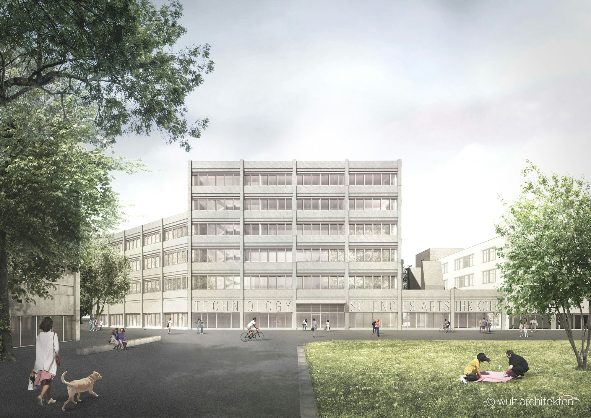 Visualisierung des neuen Campus Deutz der TH Köln