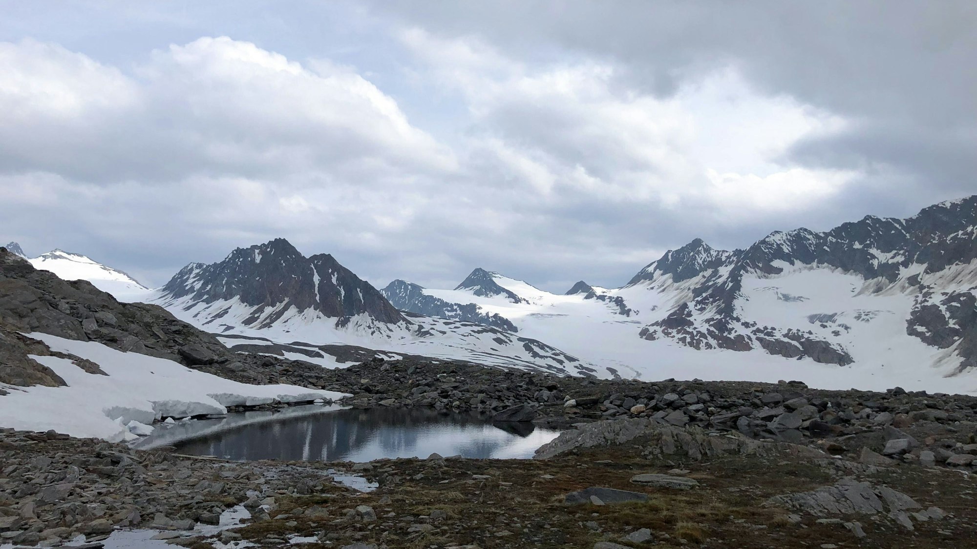 Ötztaler Alpen in Österreich.