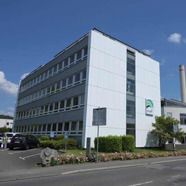 Das Foto zeigt die Belkaw-Zentrale in Bergisch Gladbach
