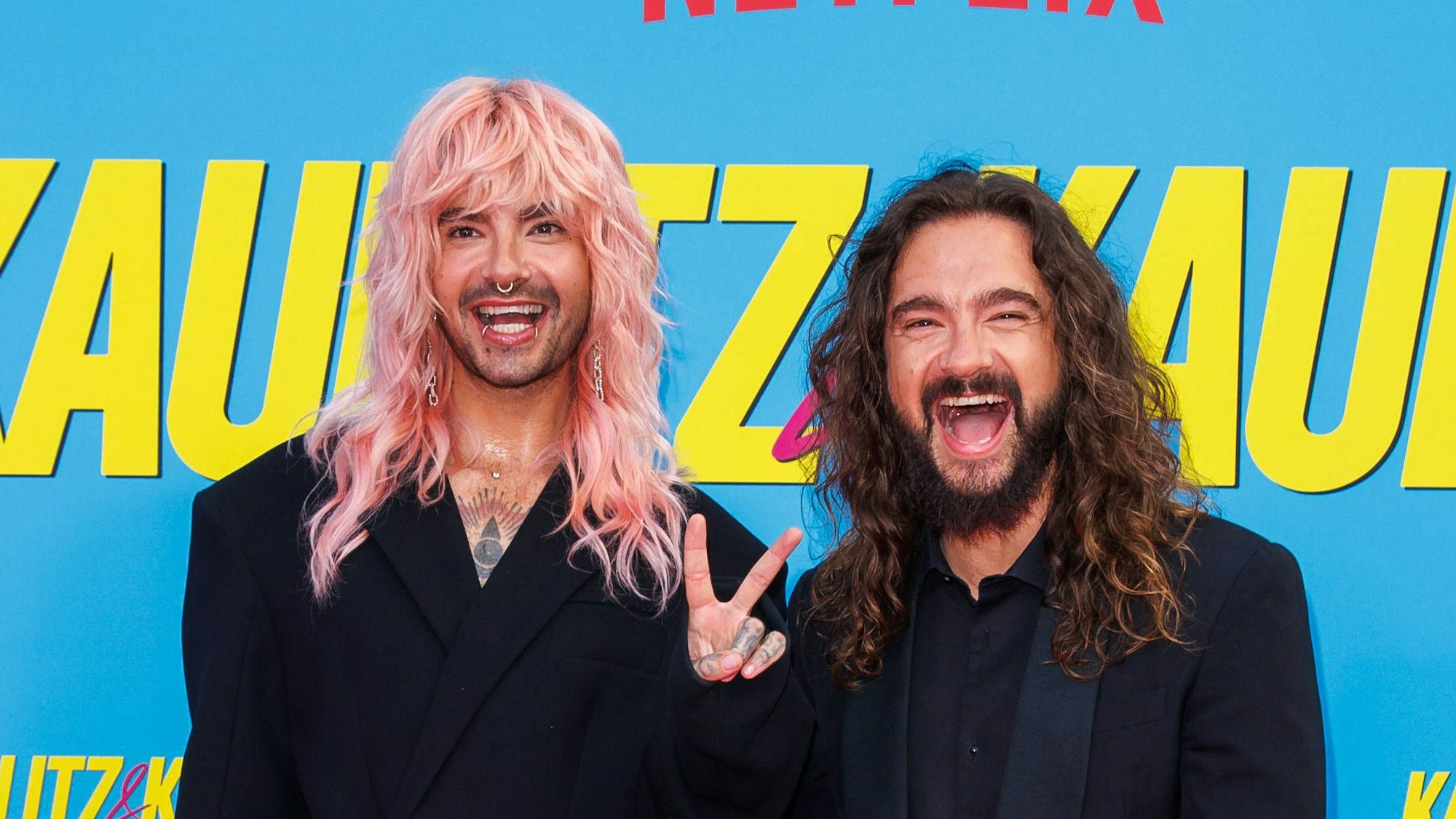Bill und Tom Kaulitz bei der Premiere ihrer Netflix-Doku „Kaulitz & Kaulitz“.