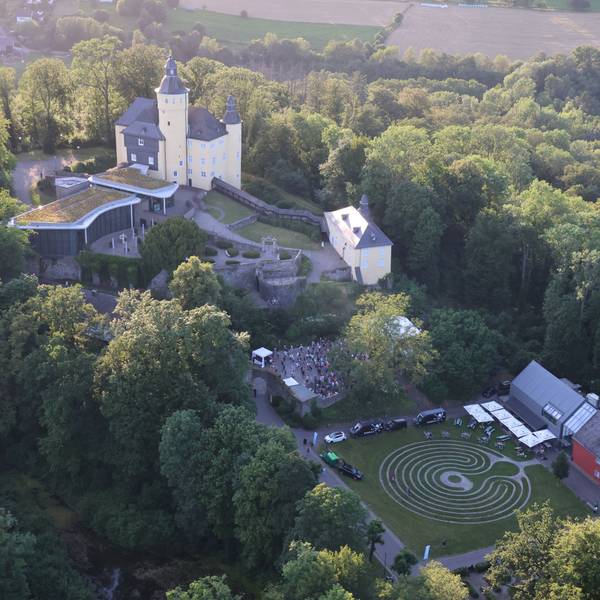 Schloss Homburg von oben.