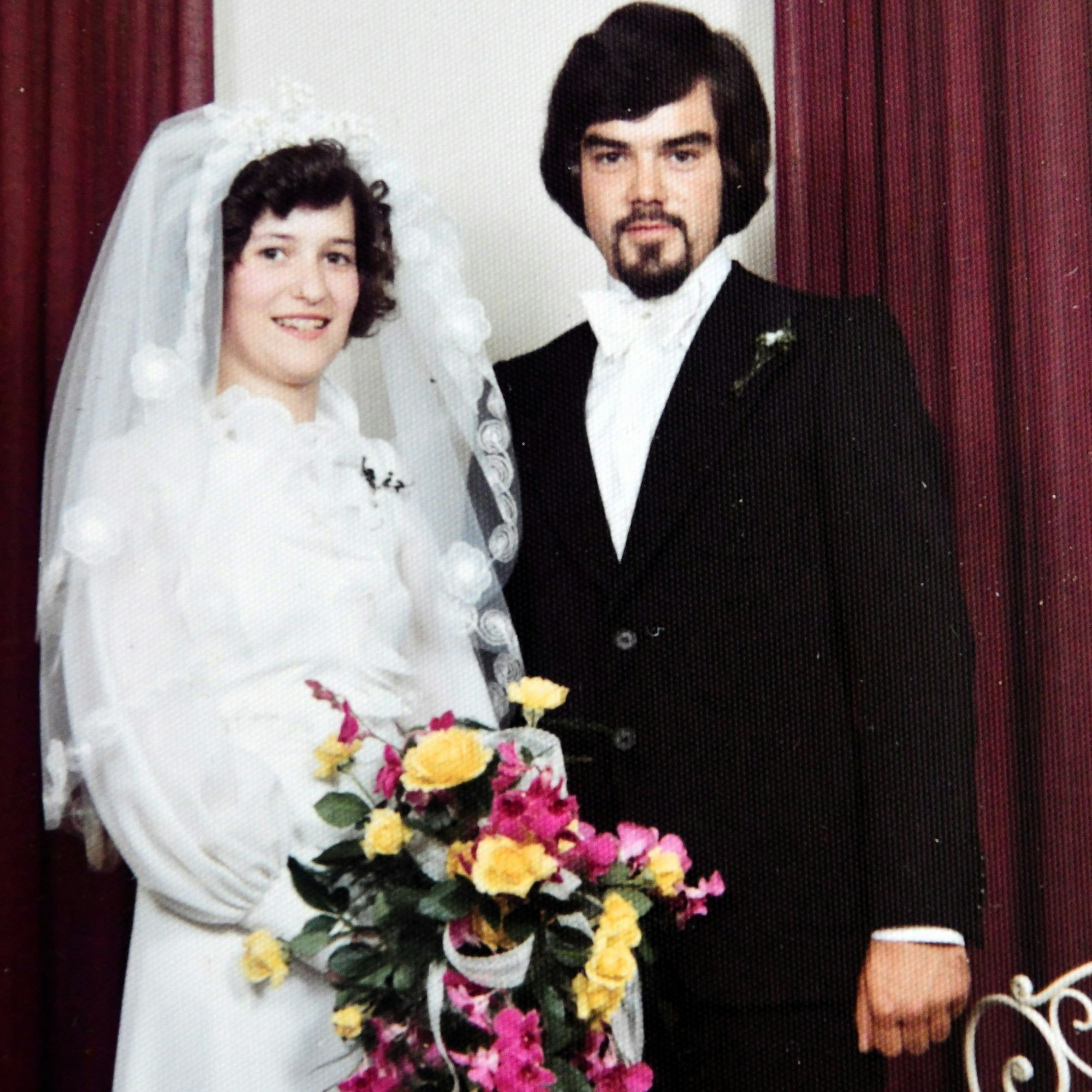 Hochzeitsfoto von Brigitte und Kurt August aus dem Jahr 1974.