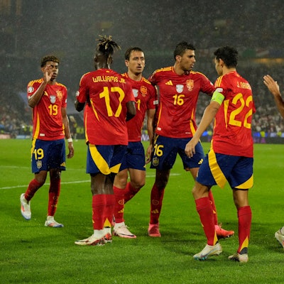 Spanien bejubelt in Köln insgesamt vier Tore und steht nach dem 4:1 gegen Georgien im EM-Viertelfinale gegen Deutschland.