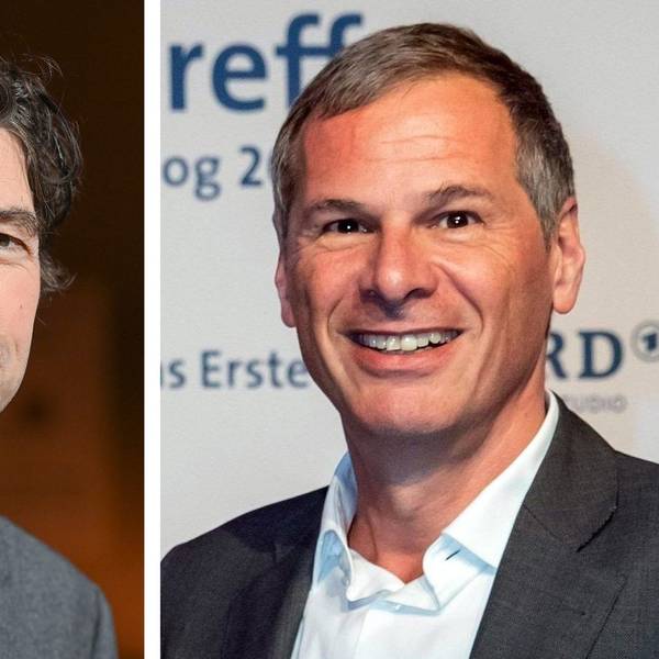 Virologe Christian Drosten (l) und Journalist Georg Mascolo.
