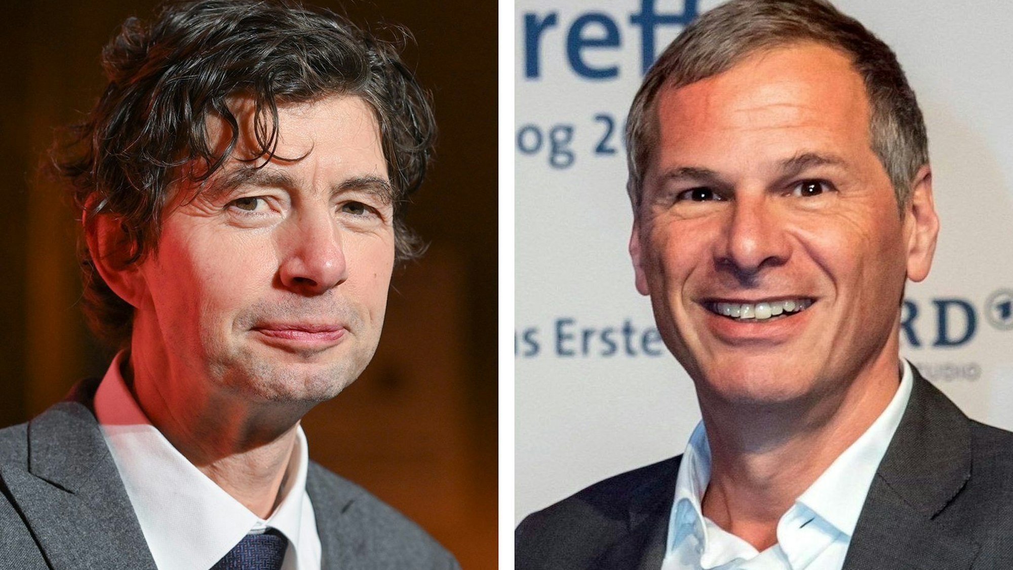 Virologe Christian Drosten (l) und Journalist Georg Mascolo.