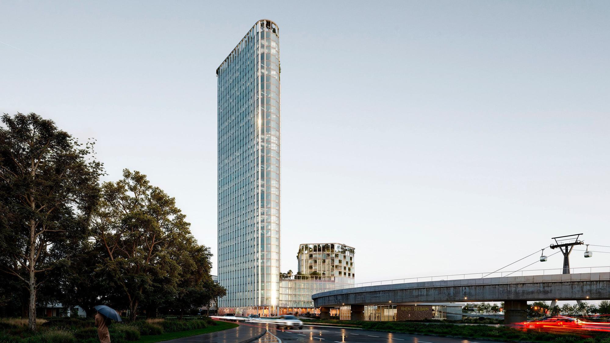 So sollte das Hochhaus der DEVK einmal aussehen.