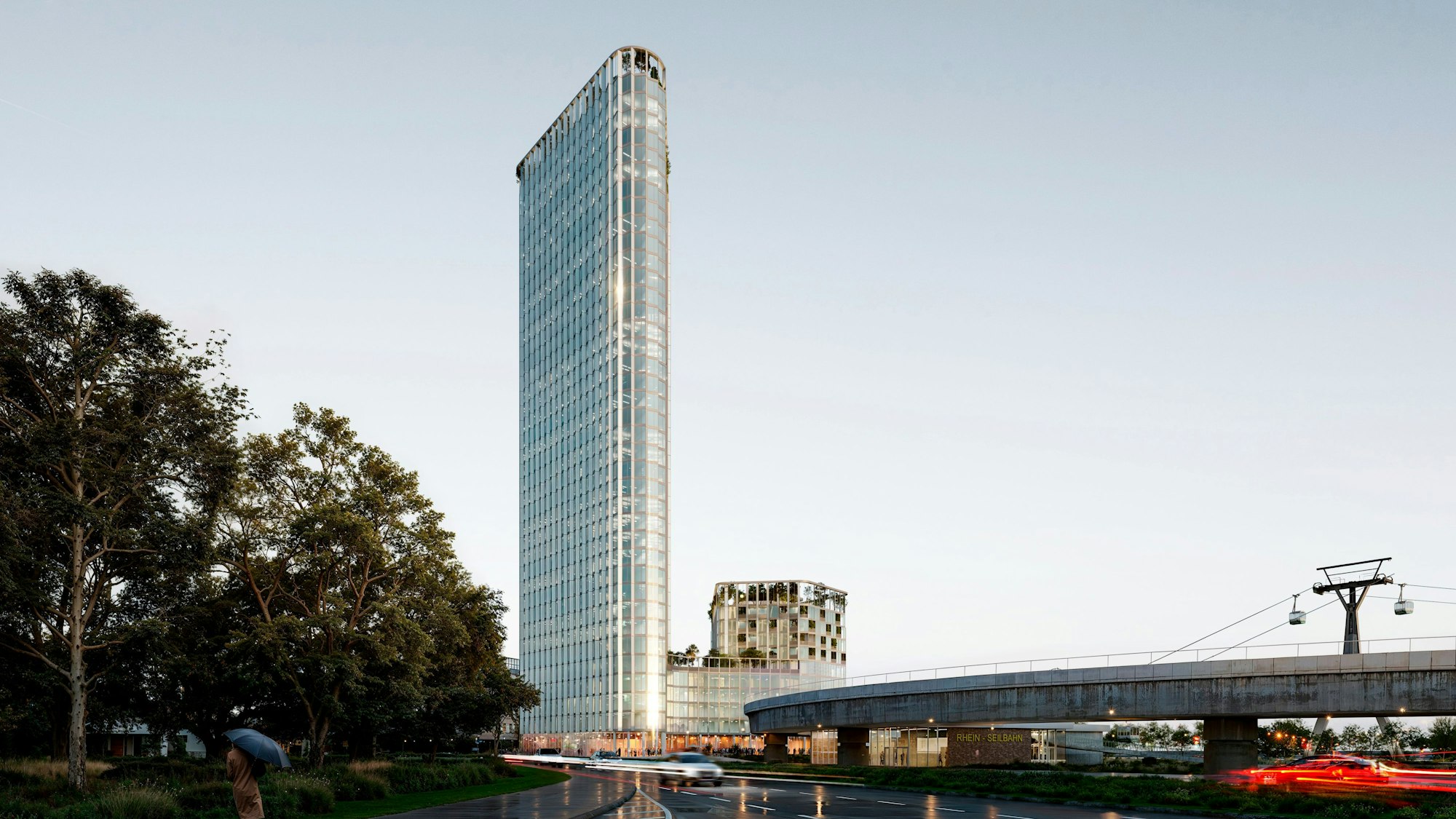 So sollte das Hochhaus der DEVK einmal aussehen.