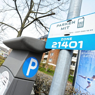 Parkscheinautomat auf dem Opladener Markt
