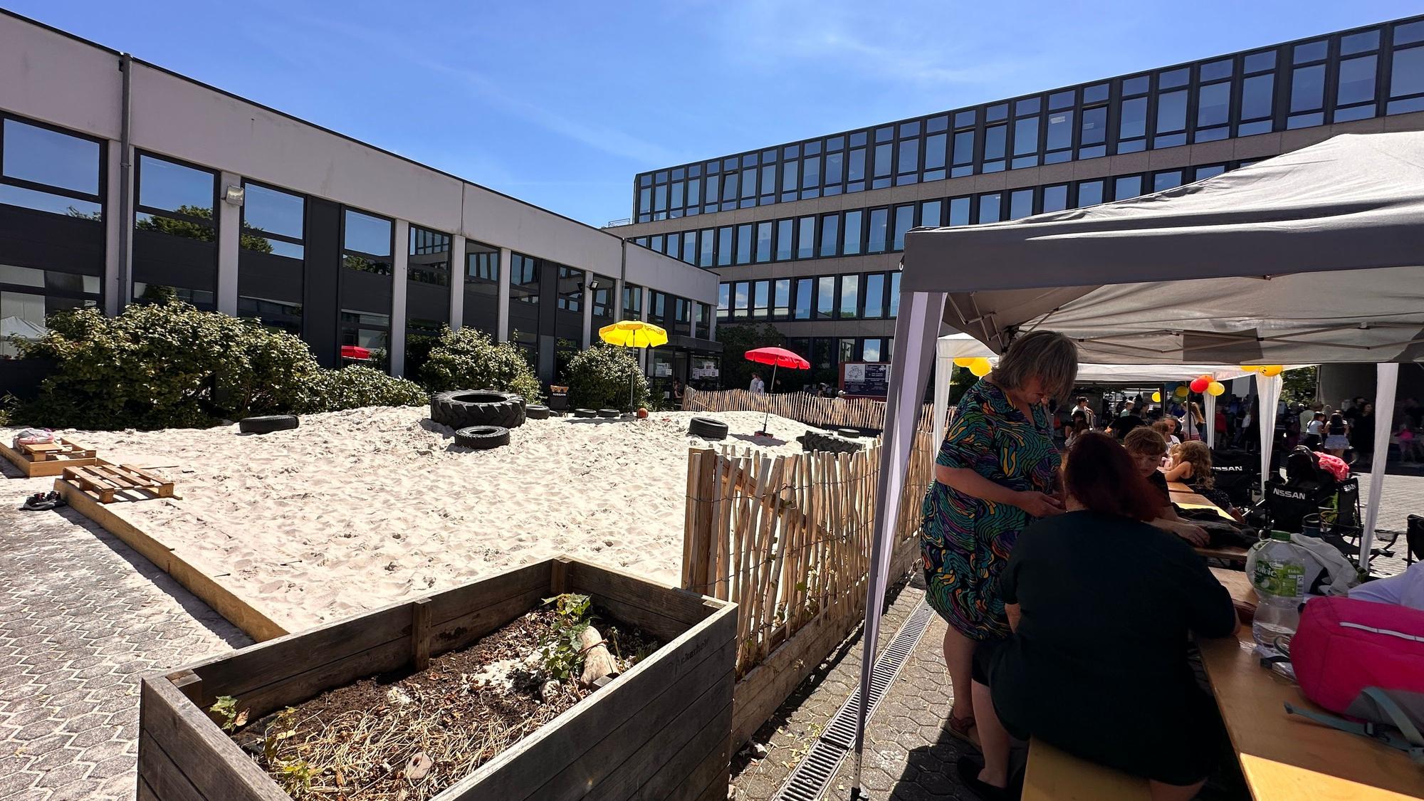 Das Außengelände der Freie Naturschulen