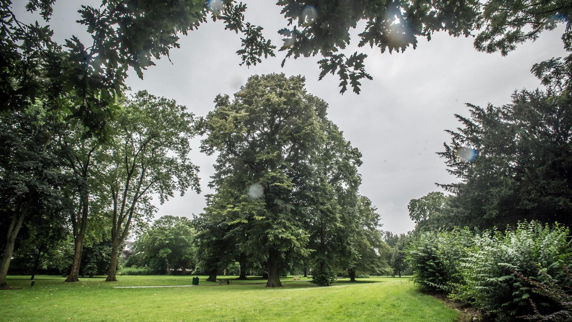 Der denkmalgeschützte Erholungshauspark, den will Bayer an die Stadt Leverkusen verkaufen.