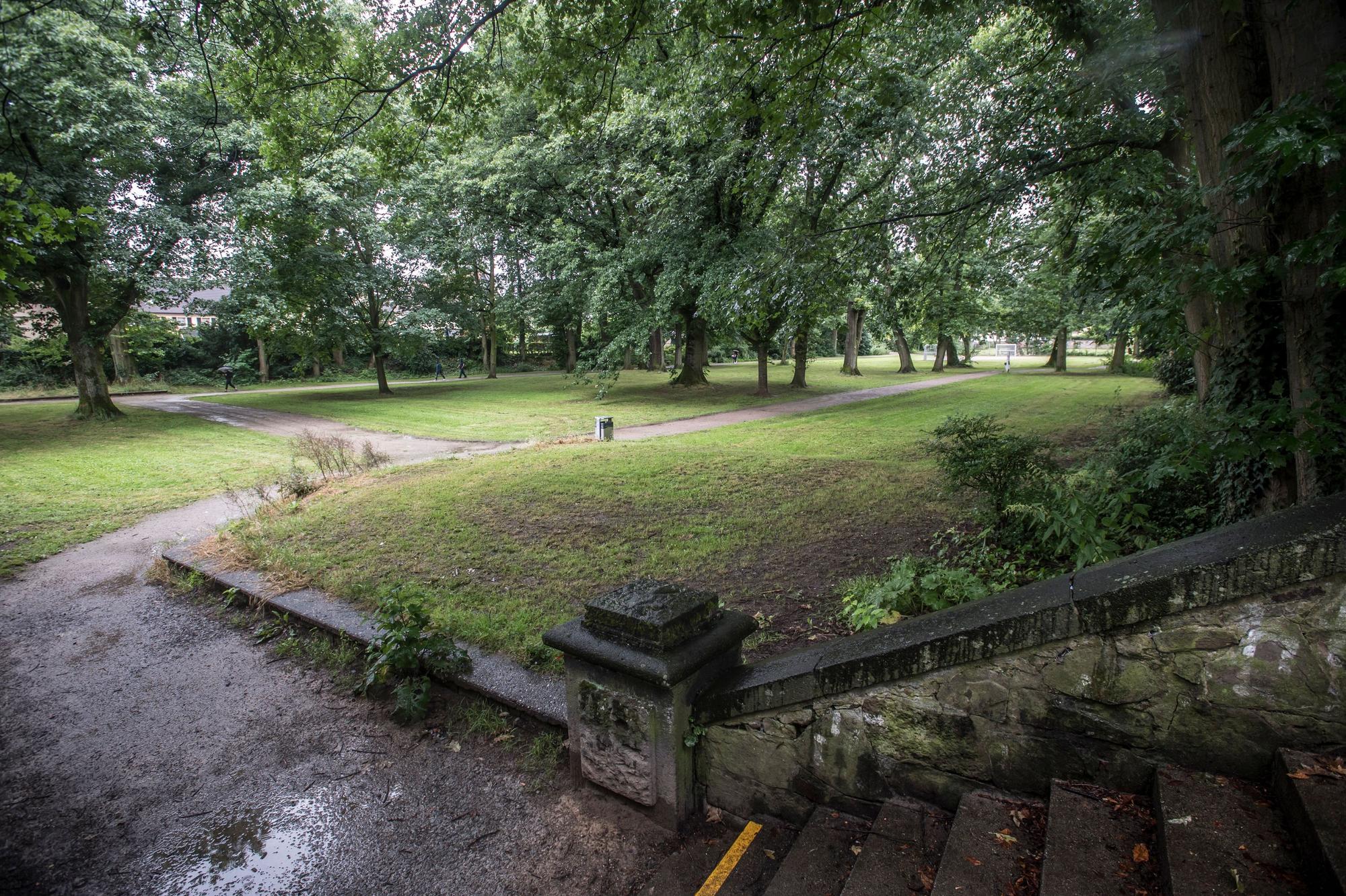 Der Hindenburgpark mit einem alten Eichenbestand ist eine der "grünen Lungen" in der Leverkusener Innenstadt. Foto: Ralf Krieger