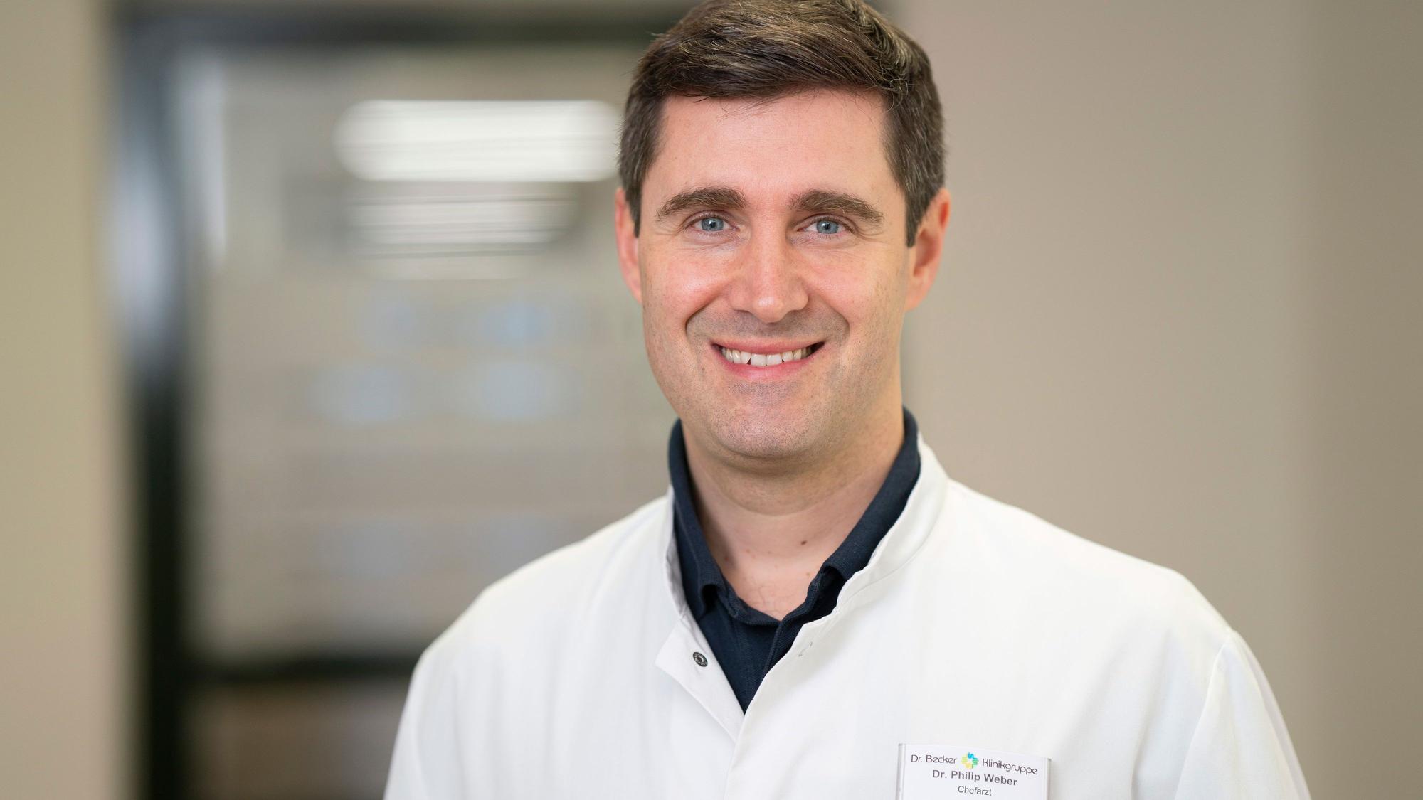 Der neue orthopädische Chefarzt, Dr. Philip Weber, 41.