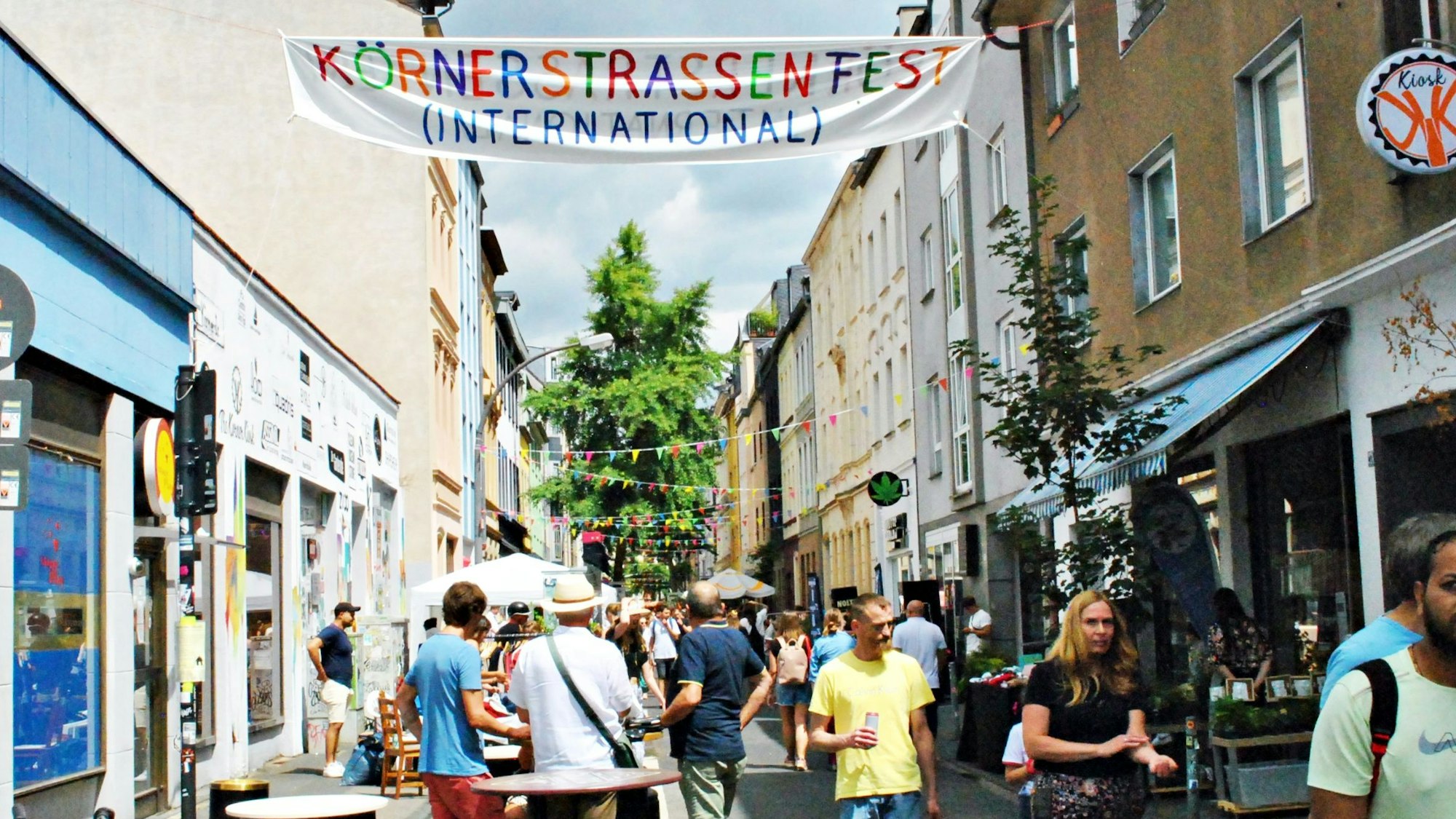 In Ehrenfeld findet das jährliche Körnerstraßenfest statt (Foto von 2022).
