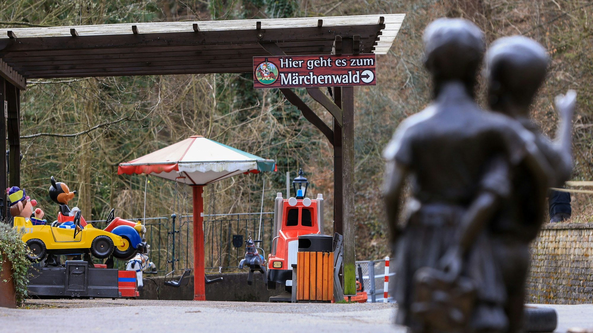 Altenberg im Bergischen Land: Der Eingang zum Märchenwald.