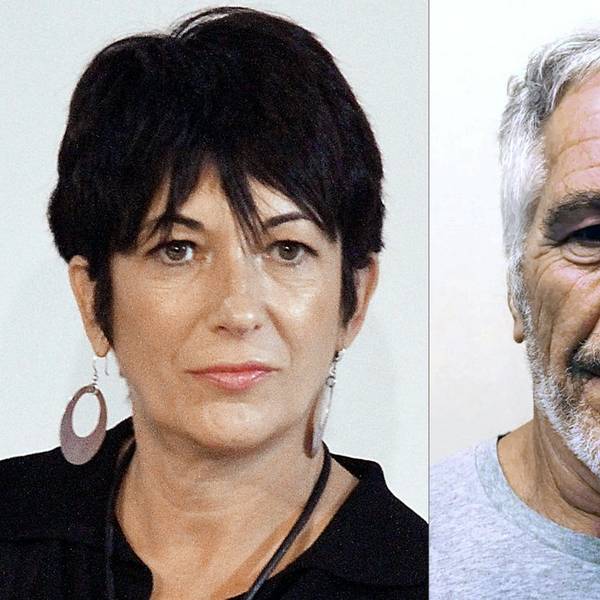 Mugshots der Polizei von Ghislaine Maxwell und Jeffrey Epstein.