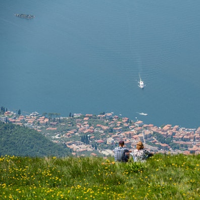Blick vom Berg Monte Baldo auf den Gardasee. (Archivbild)