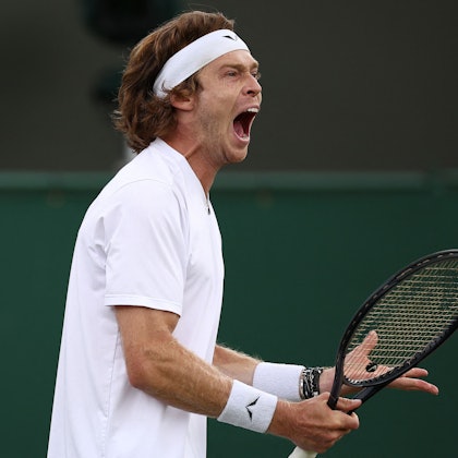 Zeigte sich unzufrieden mit seinem Spiel: Andrey Rublev verlor gegen Francisco Comesana aus Argentinien in vier Sätzen.