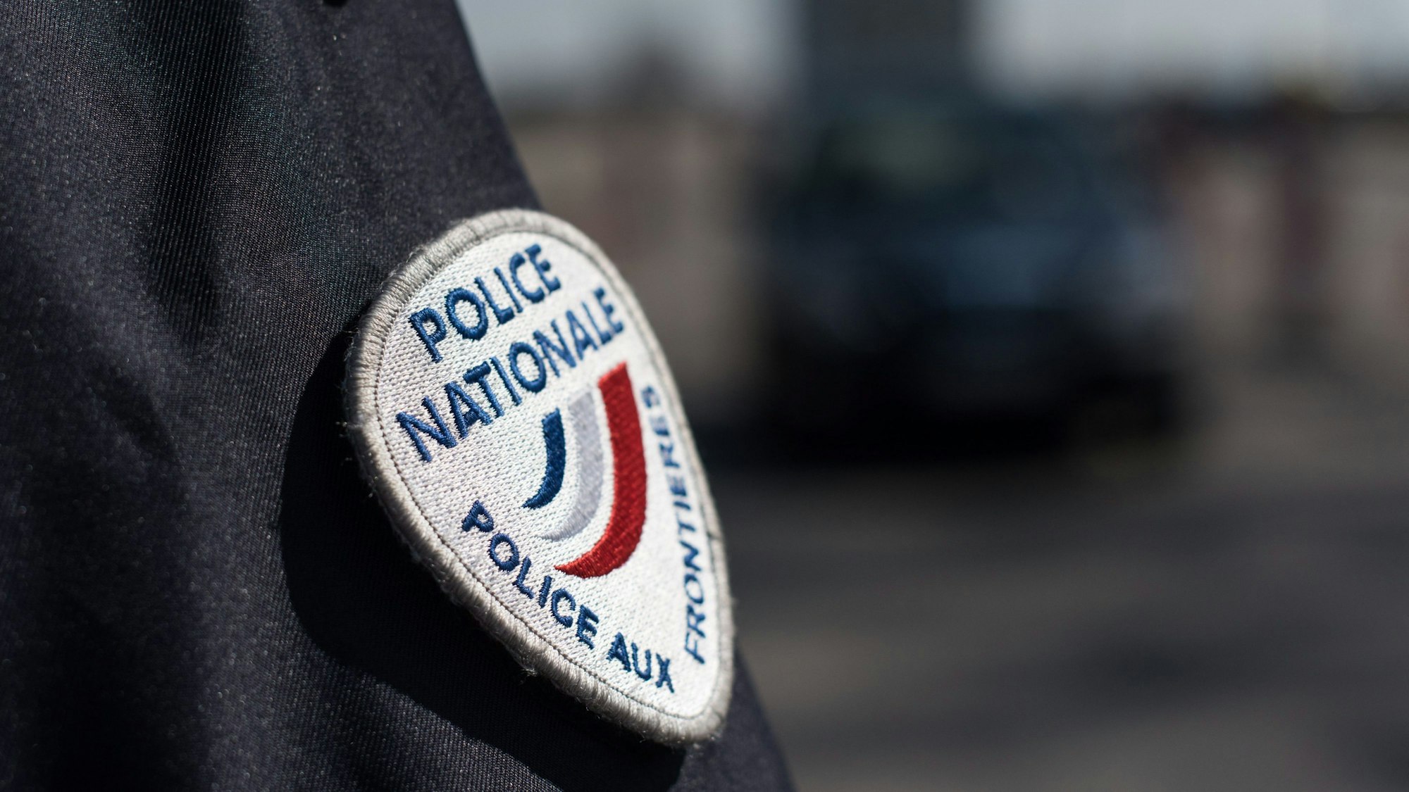 Ein Beamter der französischen Nationalpolizei.