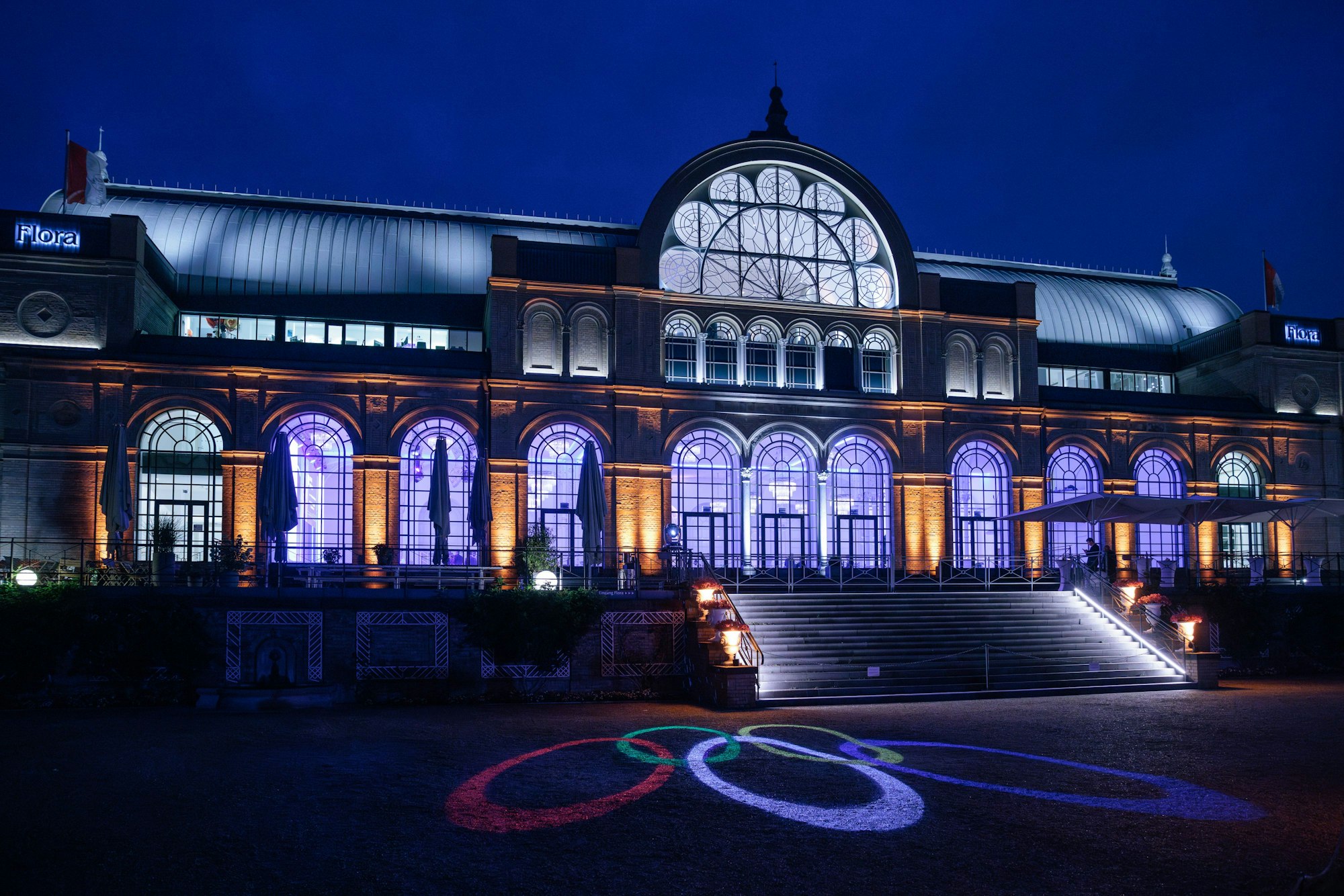 Olympisches Ambiente an der Kölner Flora
