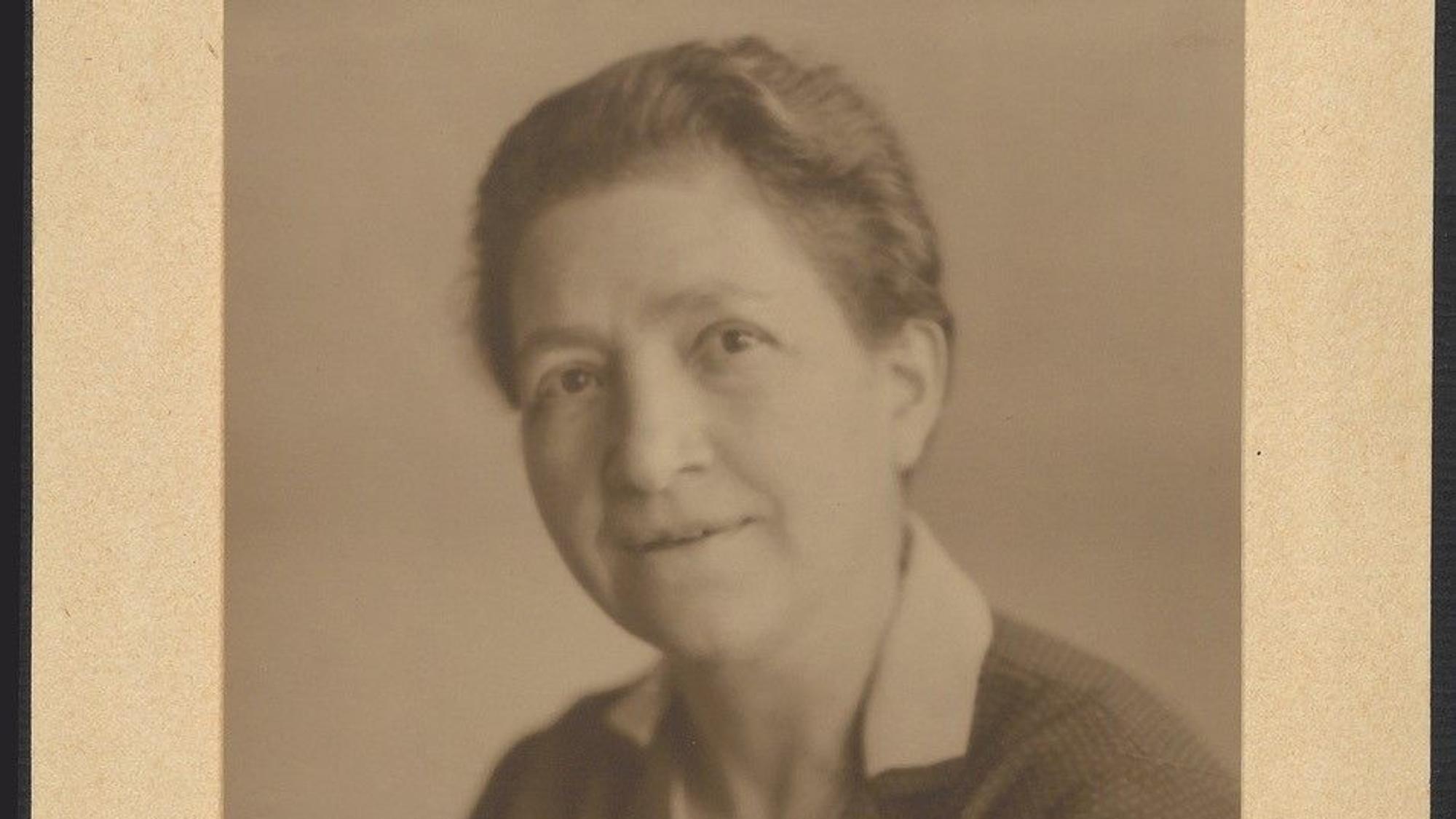 Historisches Porträt der Komponistin Maria Herz.