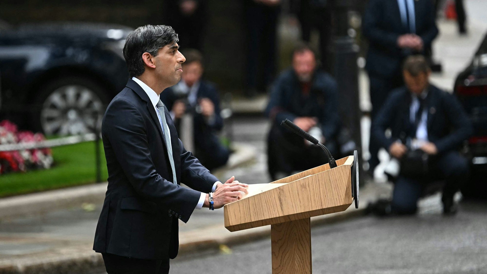 Rishi Sunak spricht nach der Wahl