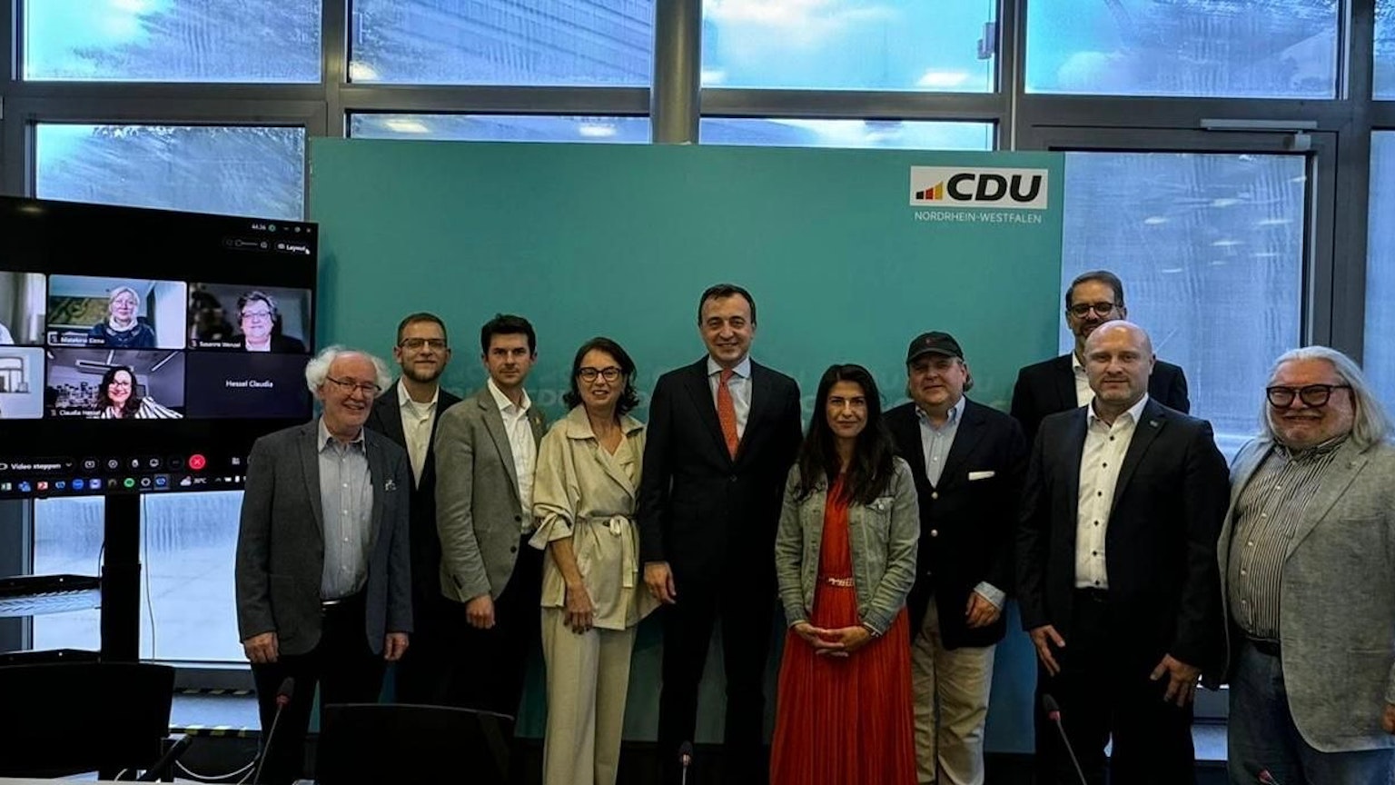 Der Vorstand des Jüdischen Forums in der CDU NRW bei seiner konstituierenden Sitzung.