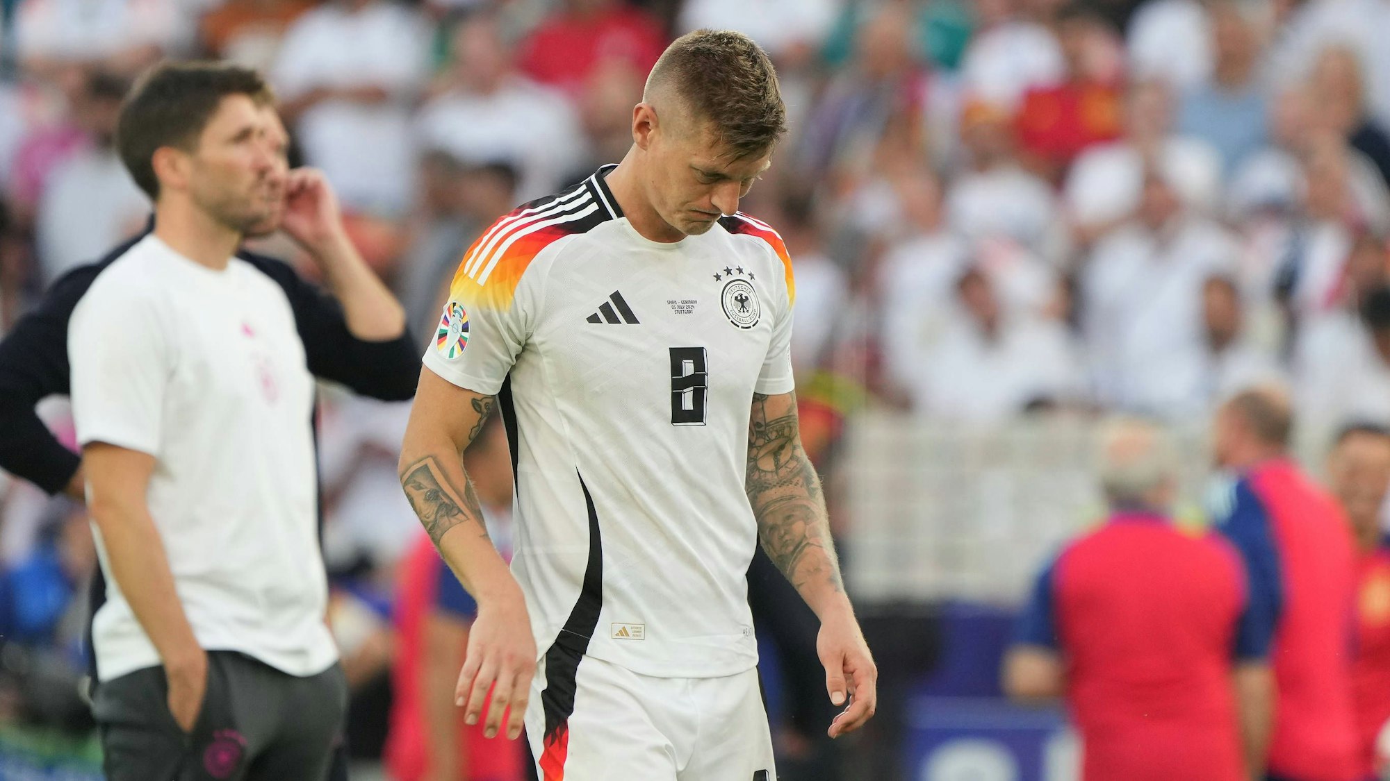 Toni Kroos beendete seine glanzvolle Karriere mit dem bitteren Aus im EM-Viertelfinale gegen Spanien.