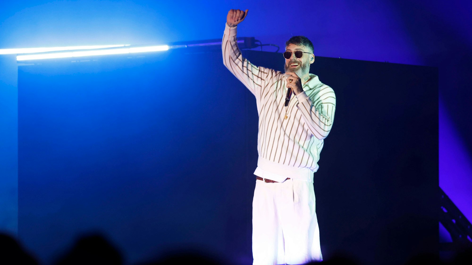 Sido rappt beim Summerjam als Headliner in Köln.