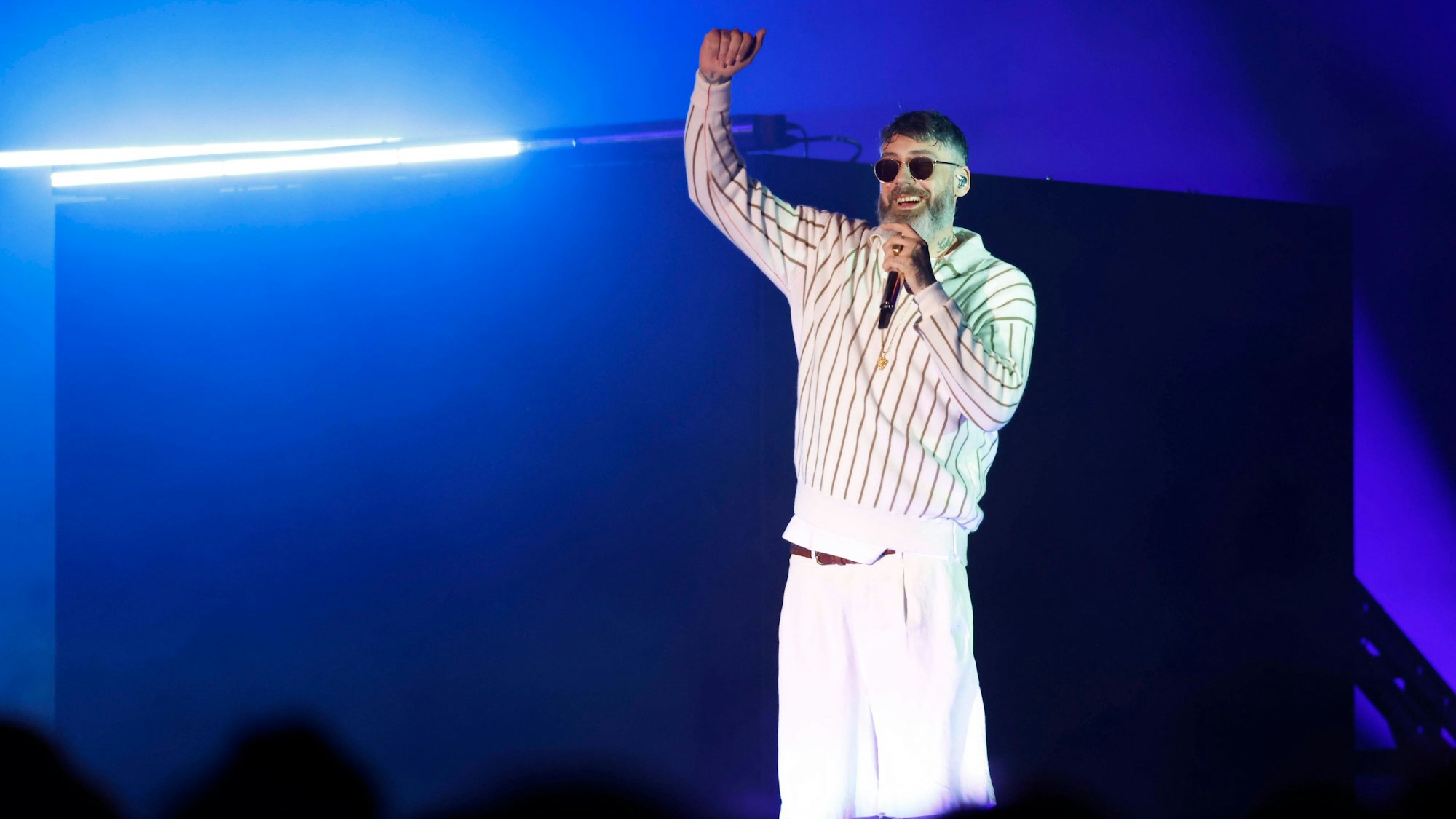 Sido rappt beim Summerjam als Headliner in Köln.