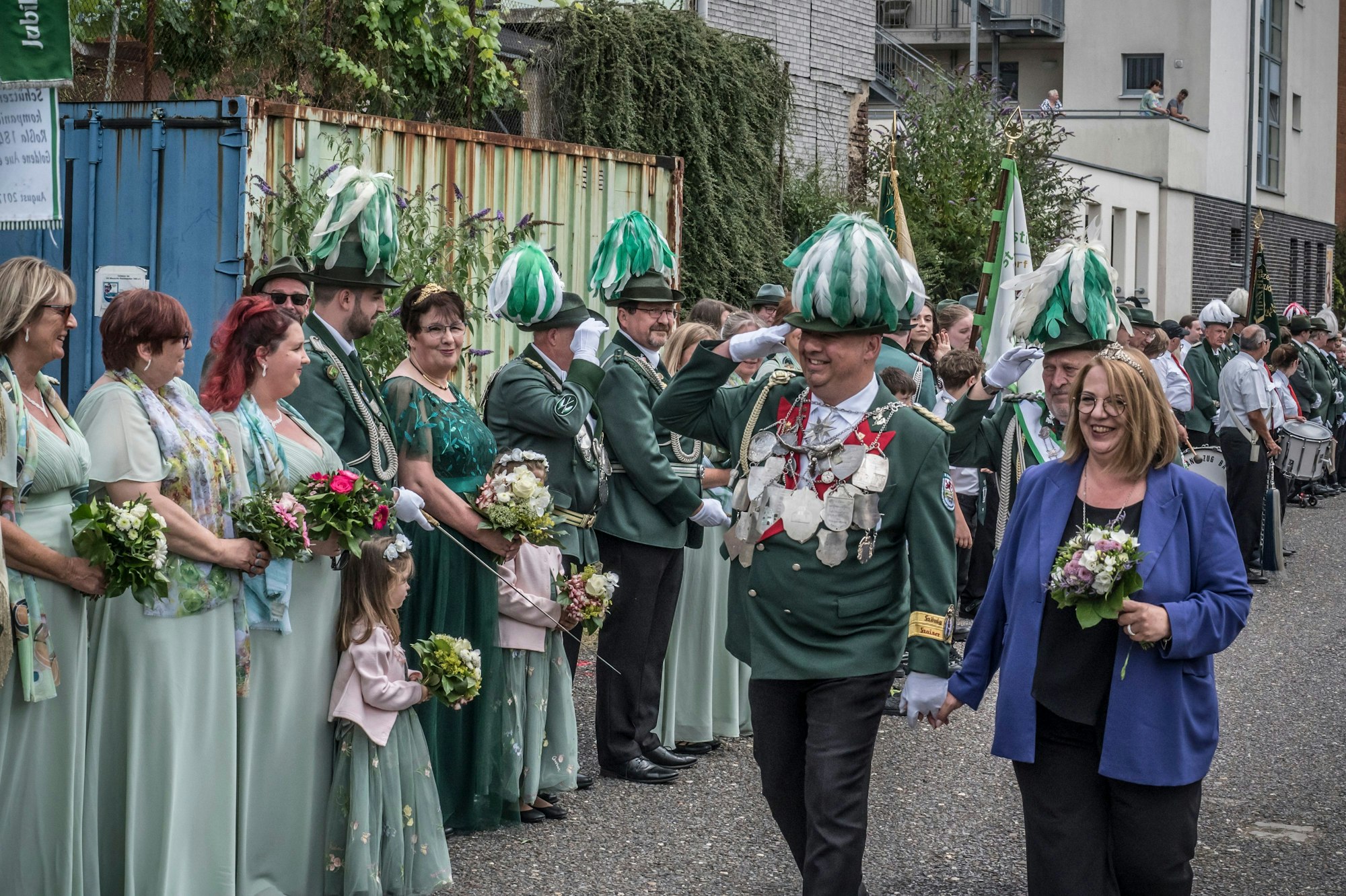 Umzug der Wiesdorfer Schützen. Foto: Ralf Krieger