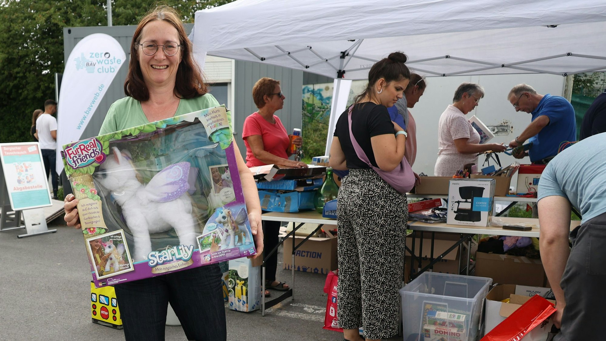 Auf dem Wertstoffhof in Leichlingen