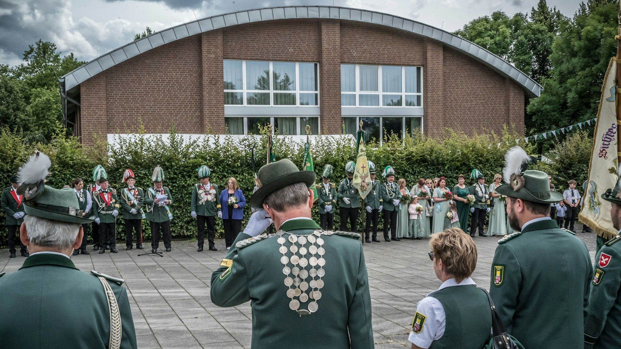 Umzug der Wiesdorfer Schützen. Foto: Ralf Krieger