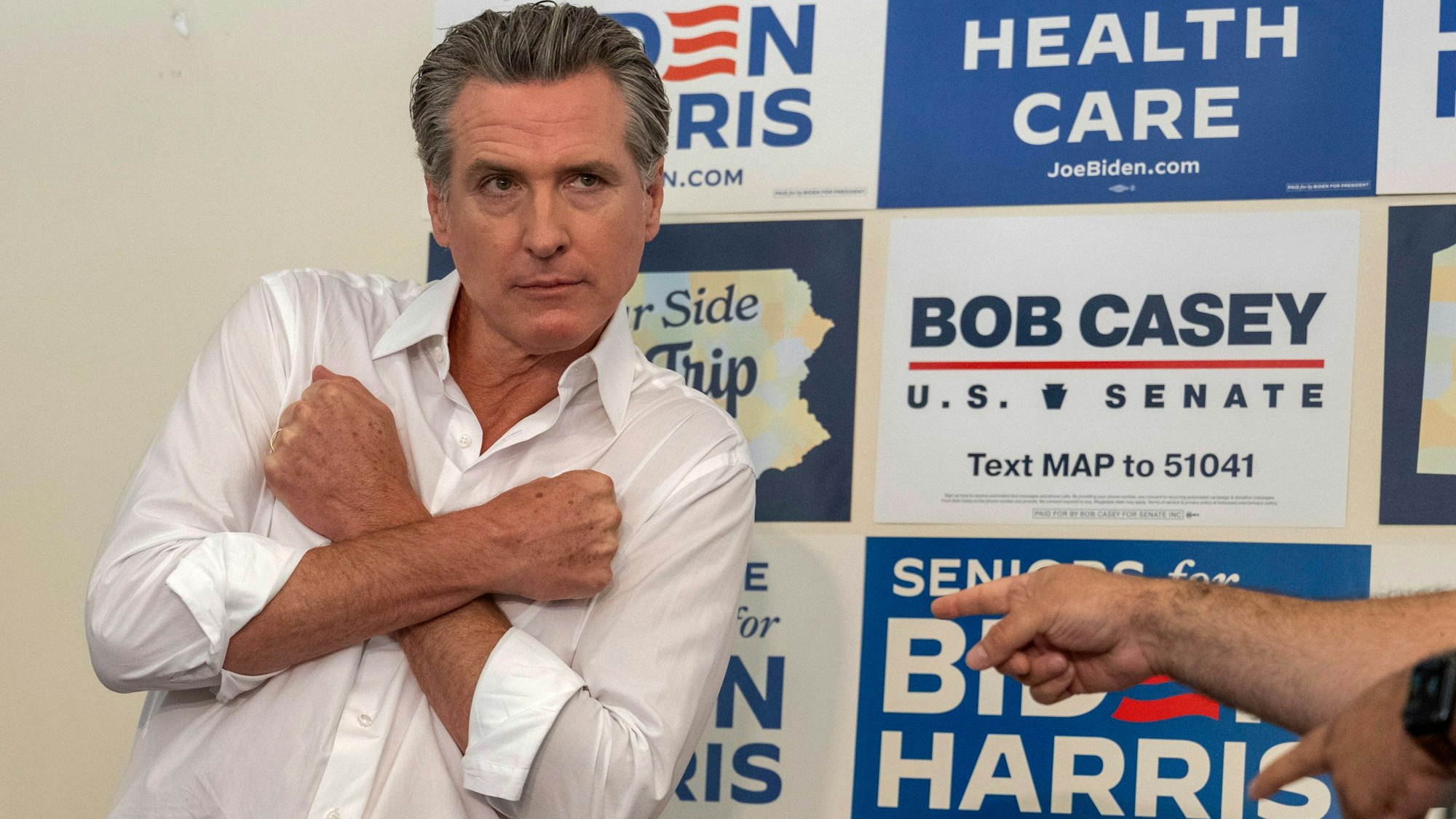 Der Gouverneur des US-Bundesstaats Kalifornien, Gavin Newsom, von der Demokratischen Partei