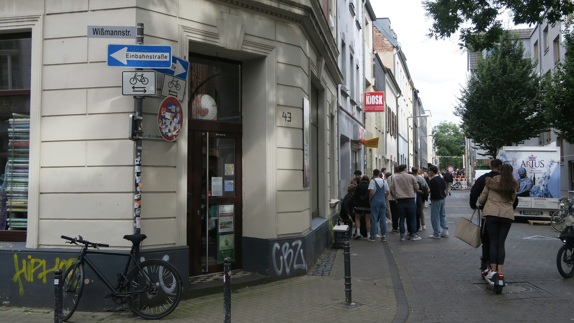 Eingang zur Wissmannstraße an der Ecke Stammstraße. Foto: Hermans