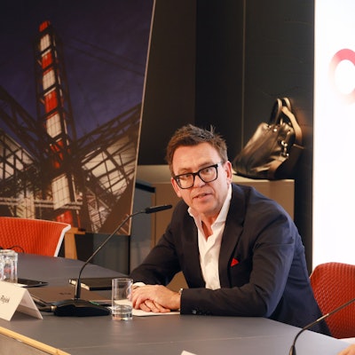Markus Rejek, Geschäftsführer des 1. FC Köln, spricht während einer Pressekonferenz.