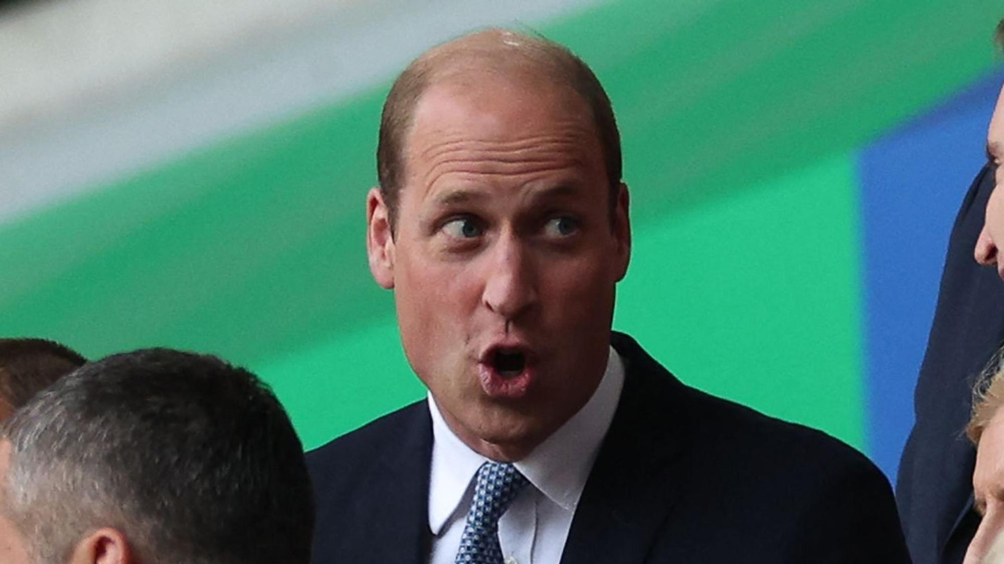 Der Prinz von Wales reagiert auf einen Moment bei der EM 2024