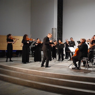 Das Folkwang Kammerorchester bei einem früheren Auftritt in Bad Münstereifel.