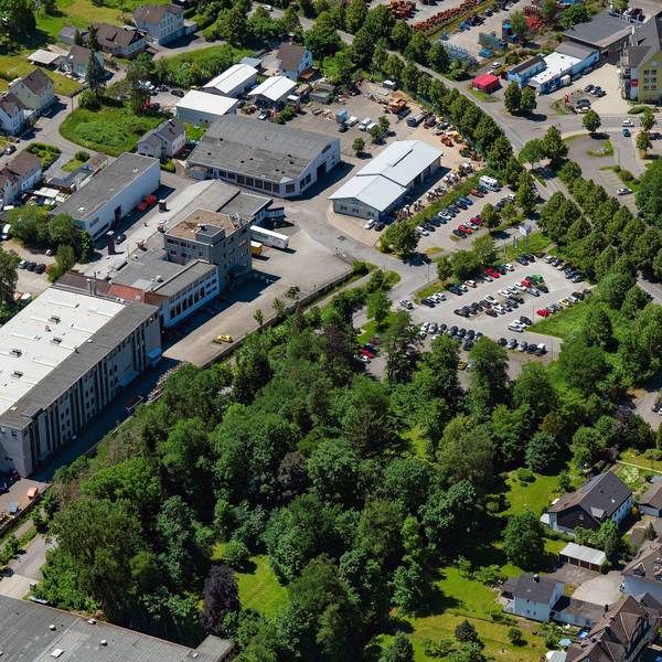 Luftbild von der Bergneustädter Innenstadt