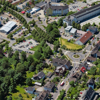 Luftbild von der Bergneustädter Innenstadt