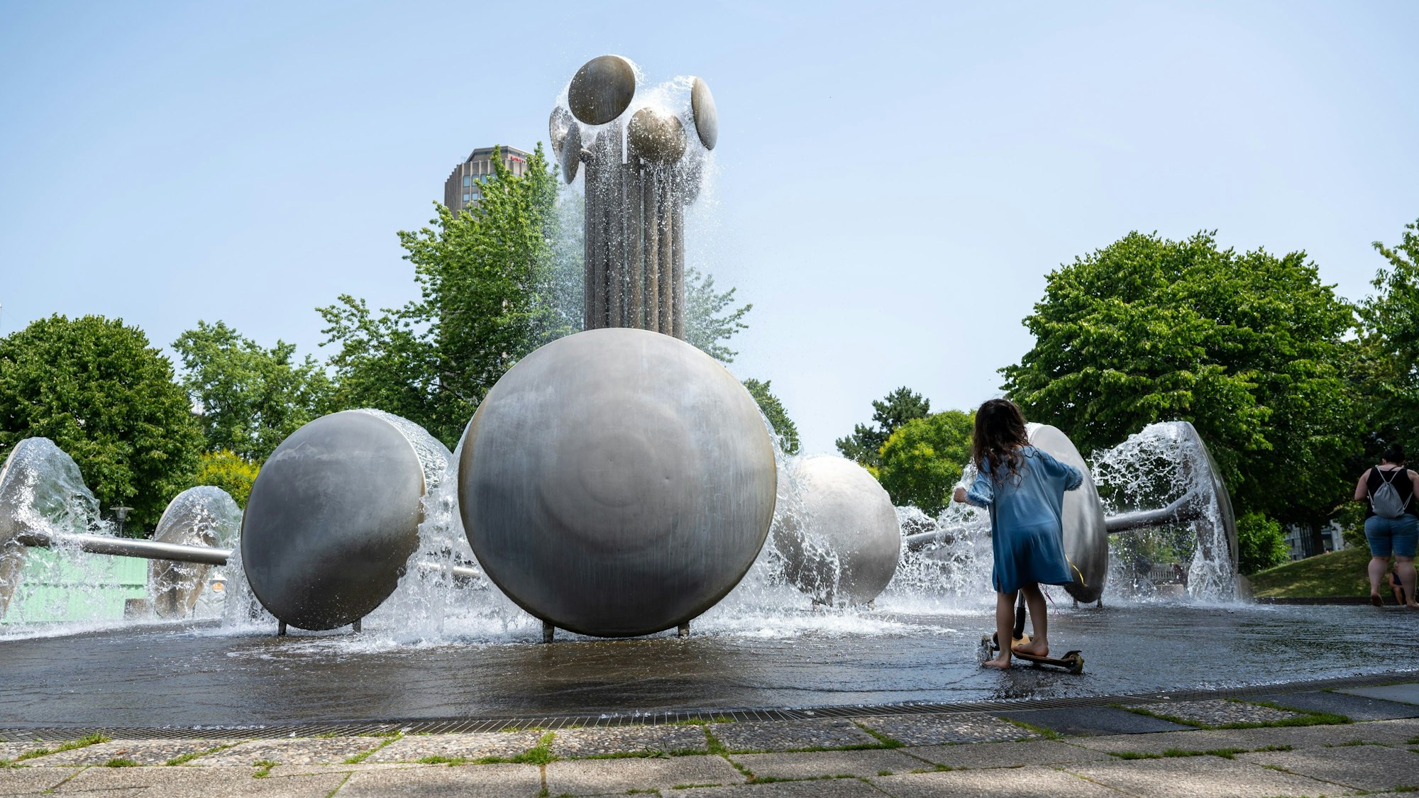 Der Brunnen am Kölner Ebertplatz.