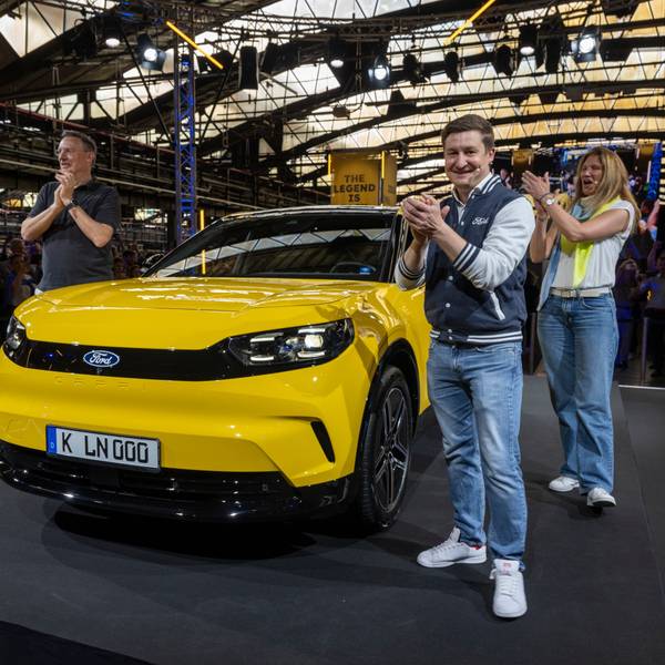 Ford stellt den neuen Capri vor. Das Elektroauto wird in Köln produziert.