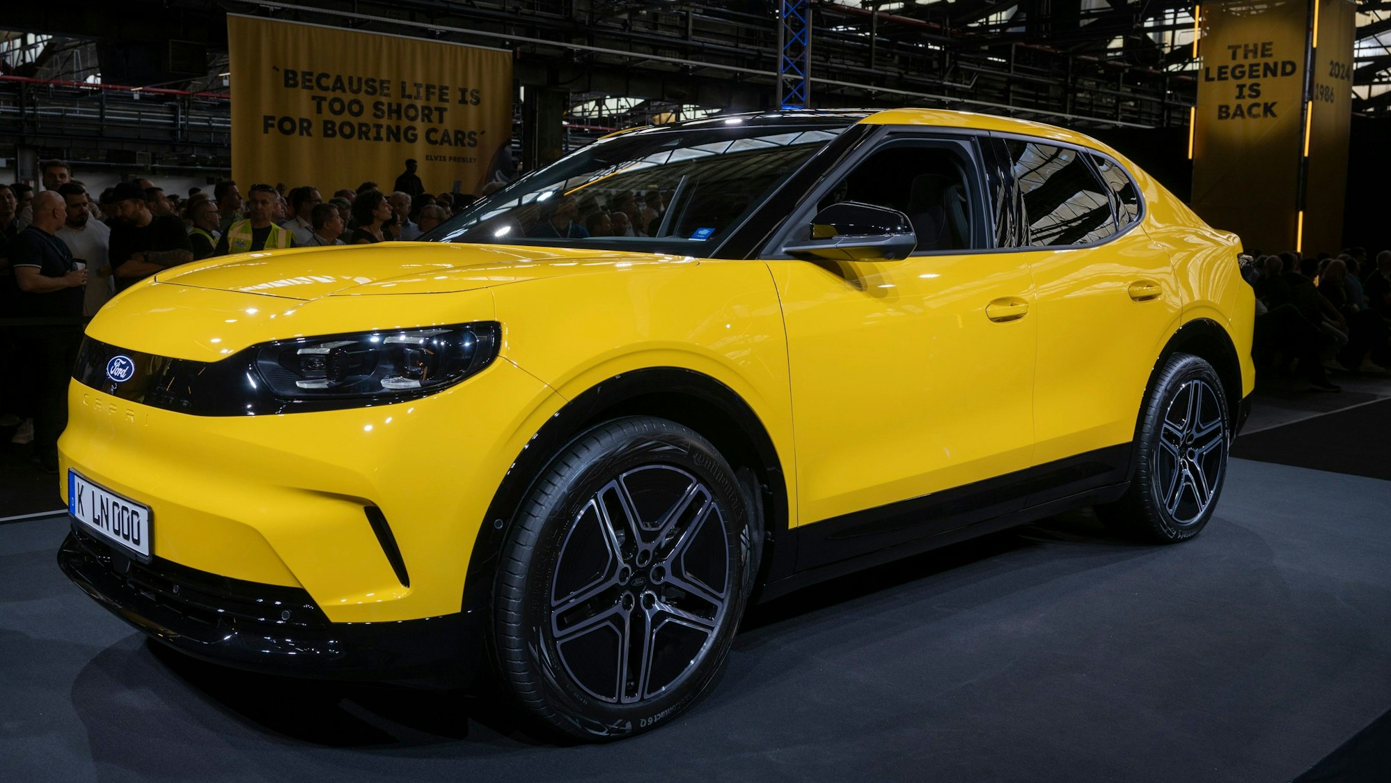 10.07.2024, Köln: Ford stellt den neuen Capri vor. Das Elektroauto wird in Köln produziert. Foto: Uwe Weiser