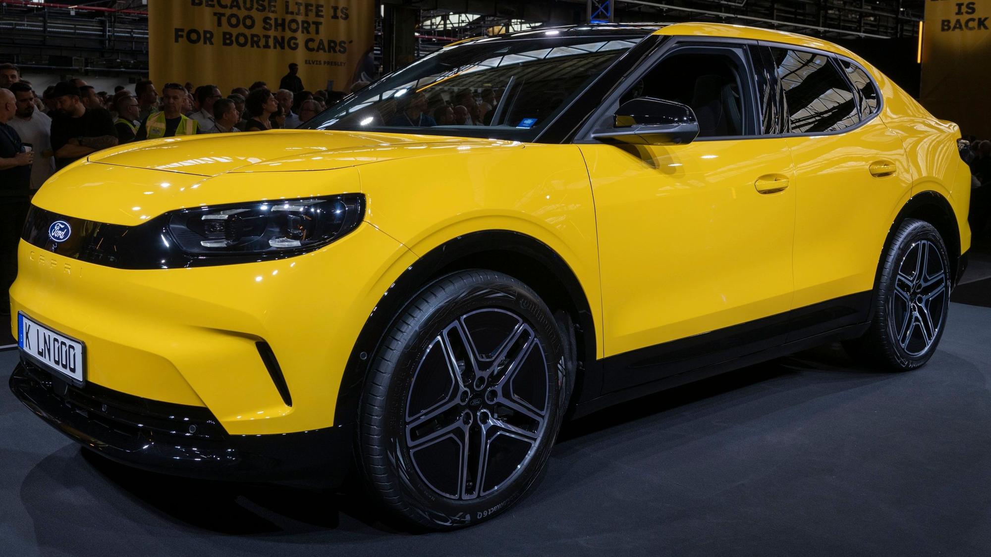 10.07.2024, Köln: Ford stellt den neuen Capri vor. Das Elektroauto wird in Köln produziert. Foto: Uwe Weiser