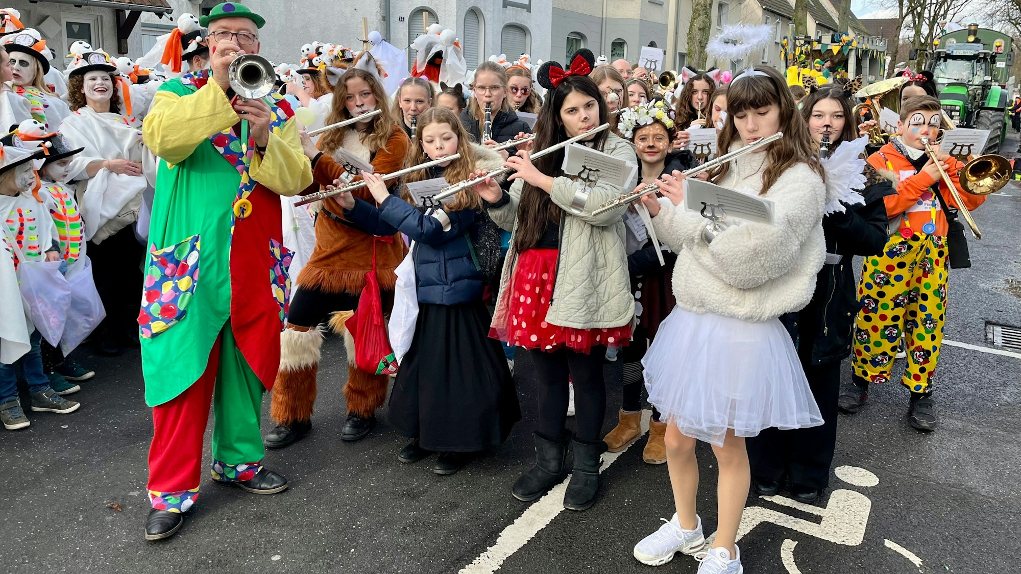 Musikgruppe im Karnevalszug