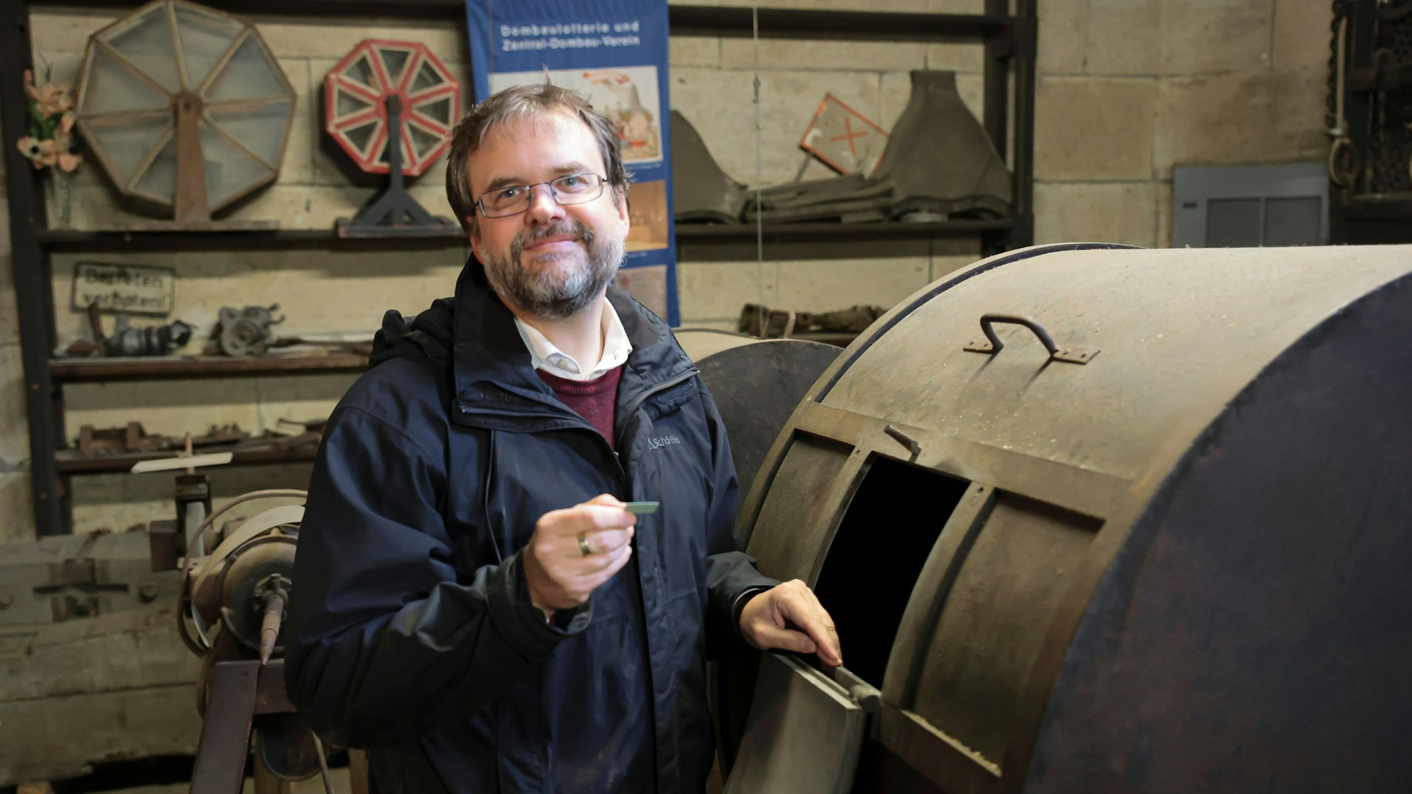 05.07.2024,Köln:Dr. phil. des.Matthias Deml. Das geheime Museum im Dom in der Dombauhütte.Foto:Dirk Borm