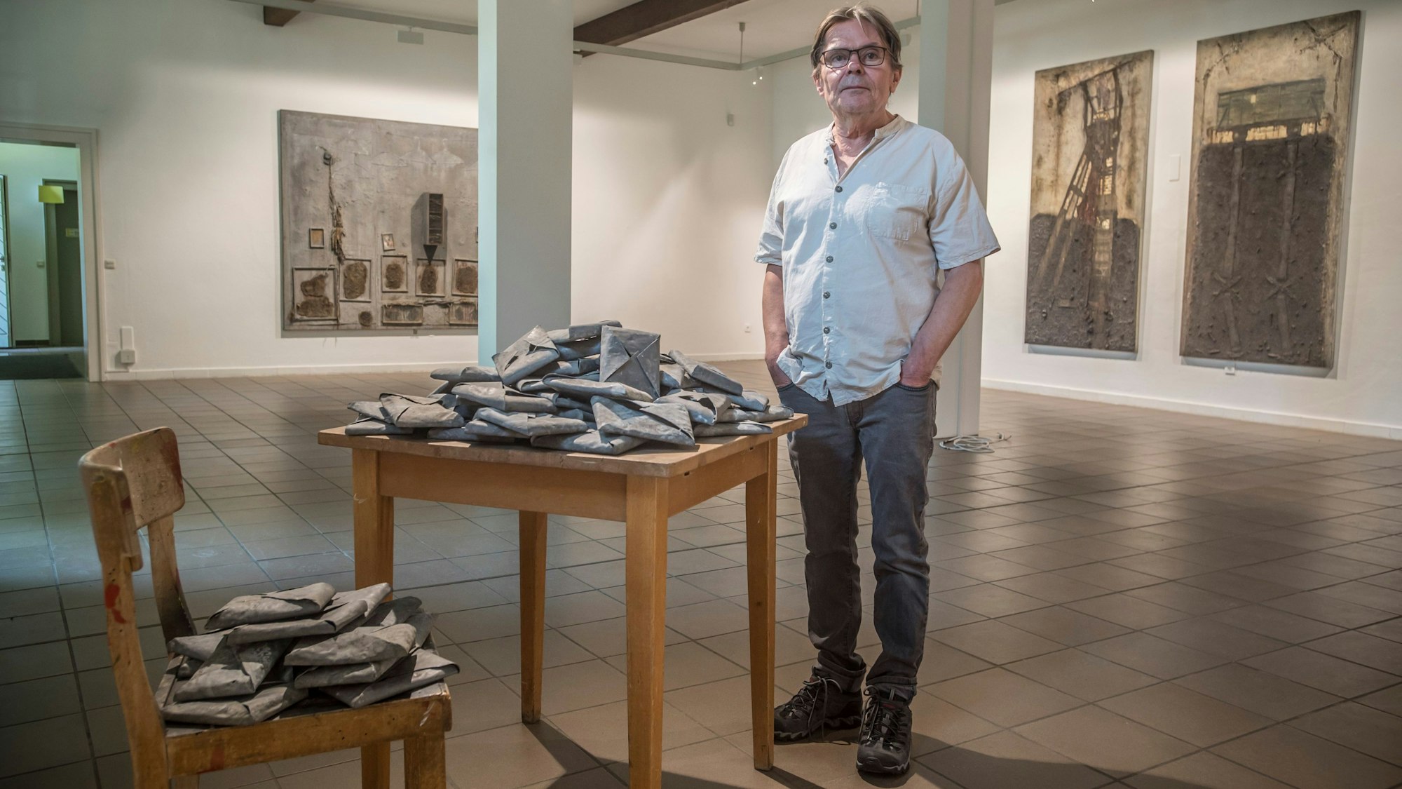 Jürgen Dehniger stellt im Kunstverein in den Remisen im Schloss Morsbroich aus. Foto: Ralf Krieger