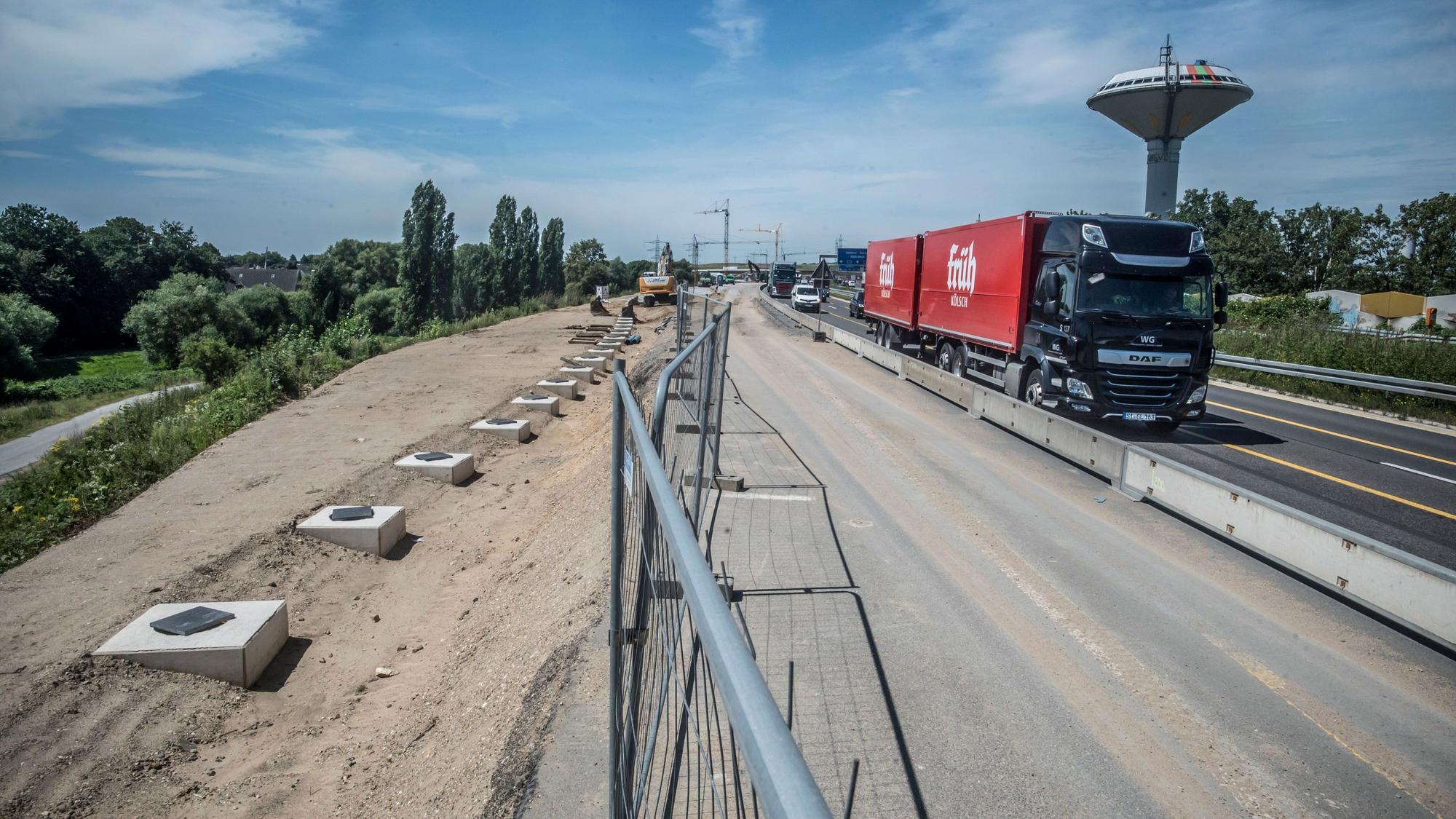 Die A1-Baustelle zwischen Dhünn und Europaring