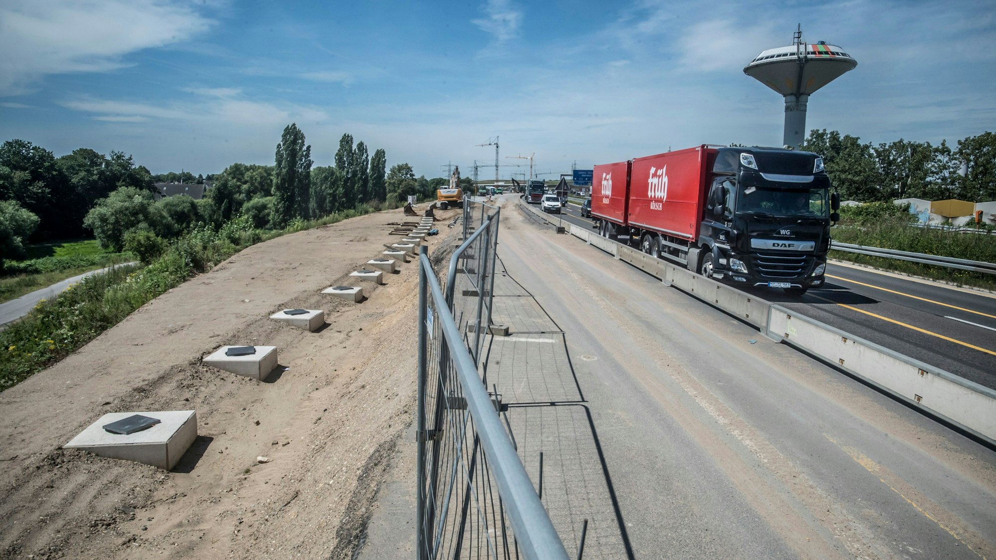 Die A1-Baustelle zwischen Dhünn und Europaring