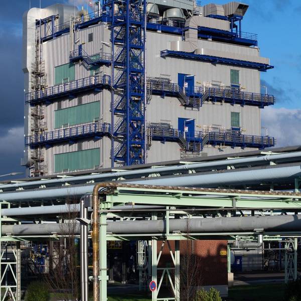 Die Produktionsanlage von BASF im Chemiepark Knapsack.